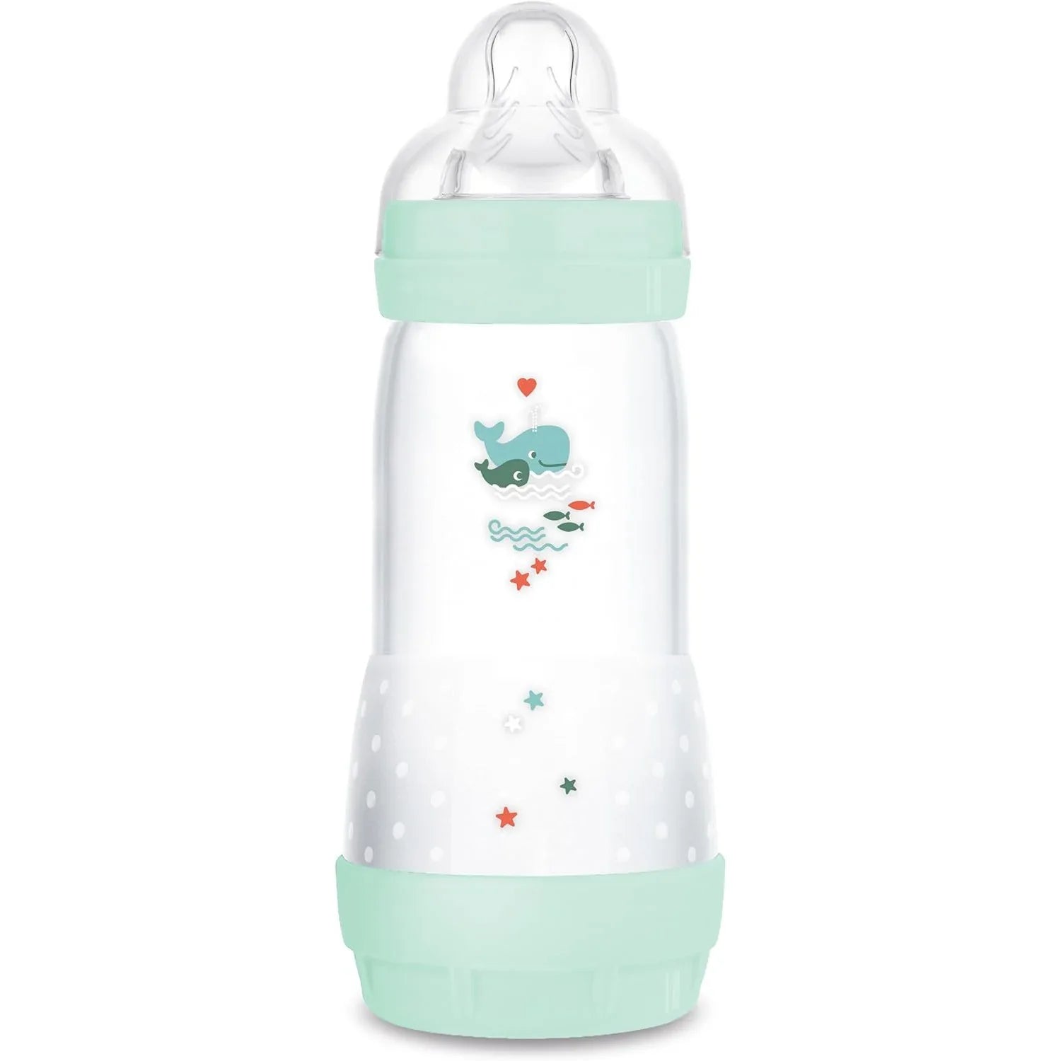 MAM Easy Start Anti-Colic Baby Bottle, 325 ml, Whale Design, 4 Months+ - Gomix Brands Outlet